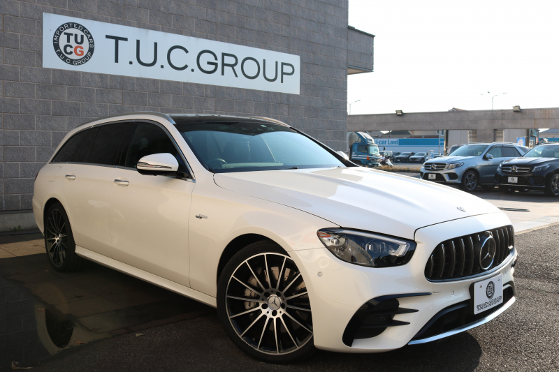 AMG Eクラス E53ﾜｺﾞﾝ 4MATIC+(ISG搭載ﾓﾃﾞﾙ)　後期型 ｴｸｽｸﾙｰｼﾌﾞPKG ｴﾅｼﾞｬｲｼﾞﾝｸﾞPKGﾌﾟﾗｽ ｴｱﾊﾞﾗﾝｽPKG ﾚｰﾀﾞｰｾｰﾌﾃｨPKG ﾊﾟﾉﾗﾏSR 黒ﾅｯﾊﾟ革 ｼｰﾄﾋｰﾀ ﾍﾞﾝﾁﾚｰﾀ 純正ﾅﾋﾞ地ﾃﾞｼﾞ 360°ｶﾒﾗ MBUX Burmester Applecarplay HUD PTS AMG20ｲﾝﾁAW　新車保証