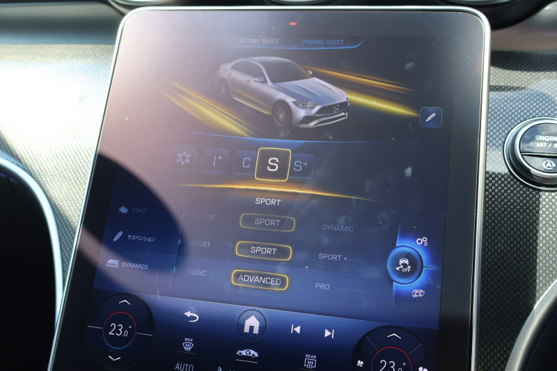 AMG Cクラス C43 4MATIC(BSG搭載ﾓﾃﾞﾙ)　現行型 Mercedes-AMGｴｸｽﾃﾘｱ＆ｲﾝﾃﾘｱ AMGﾅｲﾄPKG ﾚｰﾀﾞｰｾｰﾌﾃｨPKG ﾊﾟﾉﾗﾏSR 黒革 ｼｰﾄﾋｰﾀｰ ﾍﾞﾝﾁﾚｰﾀｰ MBUX ARﾅﾋﾞ地ﾃﾞｼﾞ 360度ｶﾒﾗ Burmester AppleCarPlay ﾘｱｱｸｽﾙｽﾃｱﾘﾝｸﾞ HUD AMG19ｲﾝﾁAW　新車保証