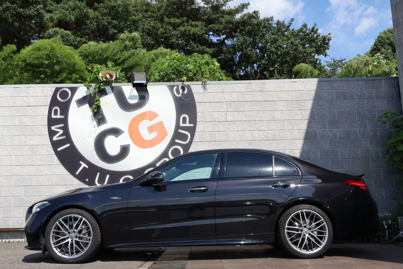 AMG Cクラス C43 4MATIC(BSG搭載ﾓﾃﾞﾙ)　現行型 Mercedes-AMGｴｸｽﾃﾘｱ＆ｲﾝﾃﾘｱ AMGﾅｲﾄPKG ﾚｰﾀﾞｰｾｰﾌﾃｨPKG ﾊﾟﾉﾗﾏSR 黒革 ｼｰﾄﾋｰﾀｰ ﾍﾞﾝﾁﾚｰﾀｰ MBUX ARﾅﾋﾞ地ﾃﾞｼﾞ 360度ｶﾒﾗ Burmester AppleCarPlay ﾘｱｱｸｽﾙｽﾃｱﾘﾝｸﾞ HUD AMG19ｲﾝﾁAW　新車保証