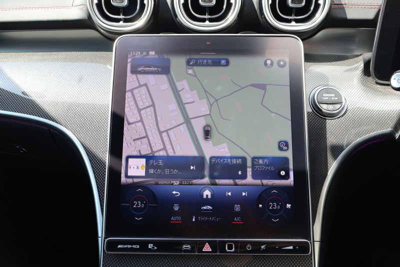 AMG Cクラス C43 4MATIC(BSG搭載ﾓﾃﾞﾙ)　現行型 Mercedes-AMGｴｸｽﾃﾘｱ＆ｲﾝﾃﾘｱ AMGﾅｲﾄPKG ﾚｰﾀﾞｰｾｰﾌﾃｨPKG ﾊﾟﾉﾗﾏSR 黒革 ｼｰﾄﾋｰﾀｰ ﾍﾞﾝﾁﾚｰﾀｰ MBUX ARﾅﾋﾞ地ﾃﾞｼﾞ 360度ｶﾒﾗ Burmester AppleCarPlay ﾘｱｱｸｽﾙｽﾃｱﾘﾝｸﾞ HUD AMG19ｲﾝﾁAW　新車保証