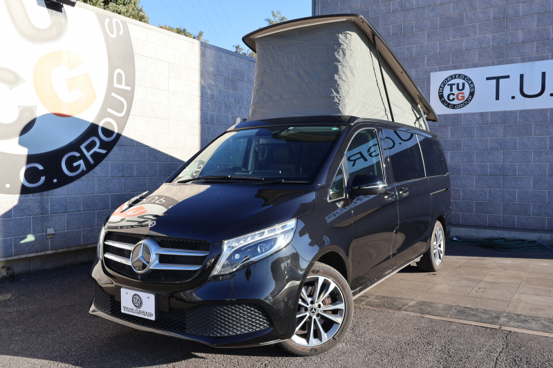 メルセデスベンツ Vクラス V220d ﾏﾙｺﾎﾟｰﾛﾎﾗｲｿﾞﾝ ﾚｰﾀﾞｰｾｰﾌﾃｨPKG　ﾎﾟｯﾌﾟｱｯﾌﾟﾙｰﾌ 最大5名就寝可能 回転式ｼｰﾄ 黒革 ｼｰﾄﾋｰﾀｰ ﾍﾞﾝﾁﾚｰﾀｰ MBUX 純正10.25ｲﾝﾁﾅﾋﾞ地ﾃﾞｼﾞ 360°ｶﾒﾗ 電動ﾃﾞｭｱﾙｽﾗｲﾄﾞﾄﾞｱ 電動Rｹﾞｰﾄ LEDﾍｯﾄﾞﾗｲﾄ 純正18ｲﾝﾁAW　新車保証