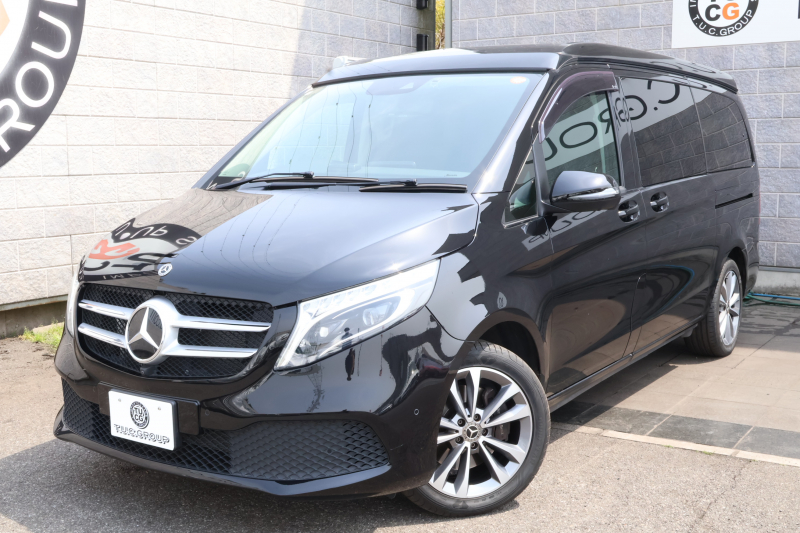 メルセデスベンツ Vクラス V220d ﾏﾙｺﾎﾟｰﾛﾎﾗｲｿﾞﾝ 　ﾚｰﾀﾞｰｾｰﾌﾃｨPKG 1ｵｰﾅｰ ﾎﾟｯﾌﾟｱｯﾌﾟﾙｰﾌ 最大5名就寝可能 回転式ｼｰﾄ 黒革 ｼｰﾄﾋｰﾀｰ ﾍﾞﾝﾁﾚｰﾀｰ MBUX 純正10.25ｲﾝﾁﾅﾋﾞ地ﾃﾞｼﾞ 360°ｶﾒﾗ 電動ﾃﾞｭｱﾙｽﾗｲﾄﾞﾄﾞｱ 電動Rｹﾞｰﾄ LEDﾍｯﾄﾞﾗｲﾄ 純正18ｲﾝﾁAW　新車保証