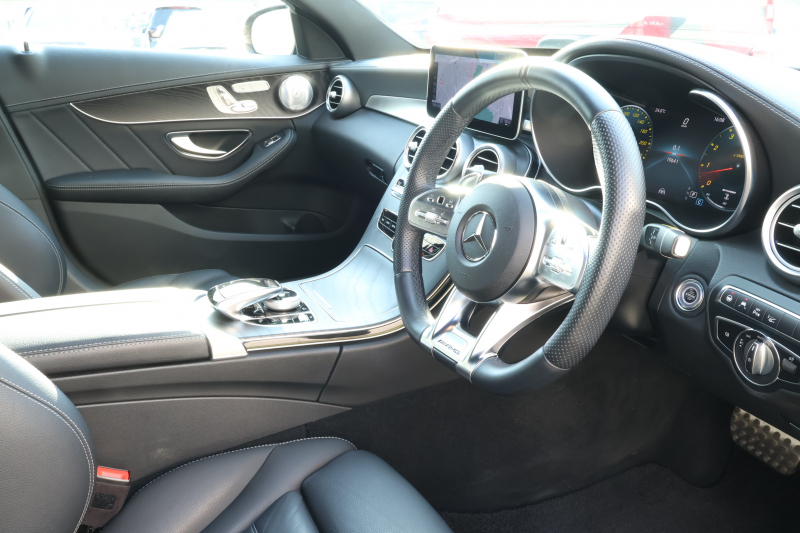 AMG Cクラス C43 4MATIC ｽﾃｰｼｮﾝﾜｺﾞﾝ 　後期型 AMGｽﾀｲﾘﾝｸﾞPKG ﾚｰﾀﾞｰｾｰﾌﾃｨPKG ｴｱﾊﾞﾗﾝｽPKG ﾊﾟﾉﾗﾏSR 黒革 ｼｰﾄﾋｰﾀ 純正10.25ｲﾝﾁﾅﾋﾞ地ﾃﾞｼﾞ ｺｯｸﾋﾟｯﾄDisp AppleCarPlay Burmesterｻﾗｳﾝﾄﾞ Bﾓﾆﾀｰ 電動Rｹﾞｰﾄ ﾌｯﾄﾄﾗﾝｸOP AMG19ｲﾝﾁAW　2年保証