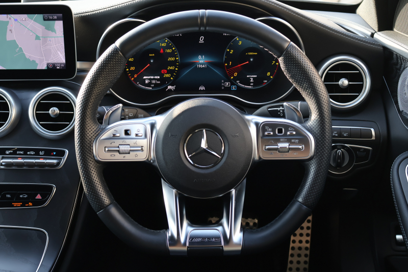 AMG Cクラス C43 4MATIC ｽﾃｰｼｮﾝﾜｺﾞﾝ 　後期型 AMGｽﾀｲﾘﾝｸﾞPKG ﾚｰﾀﾞｰｾｰﾌﾃｨPKG ｴｱﾊﾞﾗﾝｽPKG ﾊﾟﾉﾗﾏSR 黒革 ｼｰﾄﾋｰﾀ 純正10.25ｲﾝﾁﾅﾋﾞ地ﾃﾞｼﾞ ｺｯｸﾋﾟｯﾄDisp AppleCarPlay Burmesterｻﾗｳﾝﾄﾞ Bﾓﾆﾀｰ 電動Rｹﾞｰﾄ ﾌｯﾄﾄﾗﾝｸOP AMG19ｲﾝﾁAW　2年保証