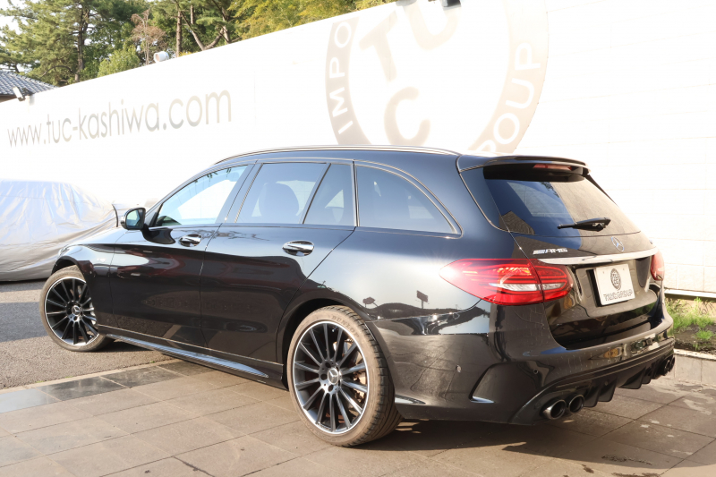 AMG Cクラス C43 4MATIC ｽﾃｰｼｮﾝﾜｺﾞﾝ 　後期型 AMGｽﾀｲﾘﾝｸﾞPKG ﾚｰﾀﾞｰｾｰﾌﾃｨPKG ｴｱﾊﾞﾗﾝｽPKG ﾊﾟﾉﾗﾏSR 黒革 ｼｰﾄﾋｰﾀ 純正10.25ｲﾝﾁﾅﾋﾞ地ﾃﾞｼﾞ ｺｯｸﾋﾟｯﾄDisp AppleCarPlay Burmesterｻﾗｳﾝﾄﾞ Bﾓﾆﾀｰ 電動Rｹﾞｰﾄ ﾌｯﾄﾄﾗﾝｸOP AMG19ｲﾝﾁAW　2年保証