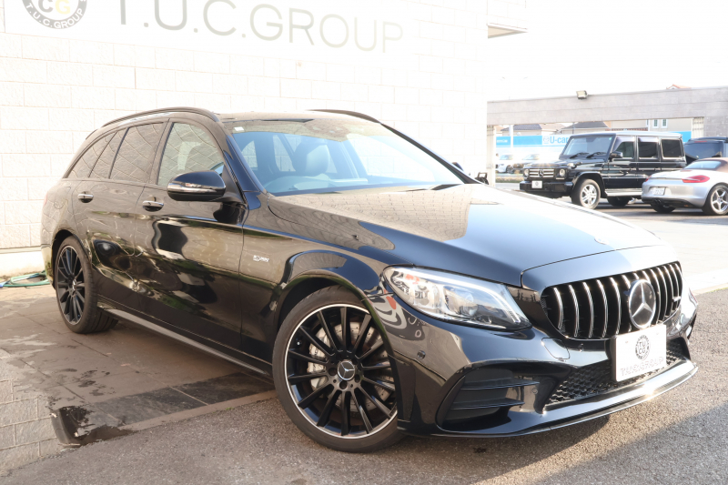 AMG Cクラス C43 4MATIC ｽﾃｰｼｮﾝﾜｺﾞﾝ 　後期型 AMGｽﾀｲﾘﾝｸﾞPKG ﾚｰﾀﾞｰｾｰﾌﾃｨPKG ｴｱﾊﾞﾗﾝｽPKG ﾊﾟﾉﾗﾏSR 黒革 ｼｰﾄﾋｰﾀ 純正10.25ｲﾝﾁﾅﾋﾞ地ﾃﾞｼﾞ ｺｯｸﾋﾟｯﾄDisp AppleCarPlay Burmesterｻﾗｳﾝﾄﾞ Bﾓﾆﾀｰ 電動Rｹﾞｰﾄ ﾌｯﾄﾄﾗﾝｸOP AMG19ｲﾝﾁAW　2年保証