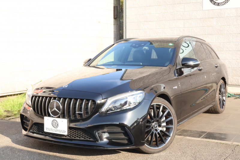 AMG Cクラス C43 4MATIC ｽﾃｰｼｮﾝﾜｺﾞﾝ 　後期型 AMGｽﾀｲﾘﾝｸﾞPKG ﾚｰﾀﾞｰｾｰﾌﾃｨPKG ｴｱﾊﾞﾗﾝｽPKG ﾊﾟﾉﾗﾏSR 黒革 ｼｰﾄﾋｰﾀ 純正10.25ｲﾝﾁﾅﾋﾞ地ﾃﾞｼﾞ ｺｯｸﾋﾟｯﾄDisp AppleCarPlay Burmesterｻﾗｳﾝﾄﾞ Bﾓﾆﾀｰ 電動Rｹﾞｰﾄ ﾌｯﾄﾄﾗﾝｸOP AMG19ｲﾝﾁAW　2年保証