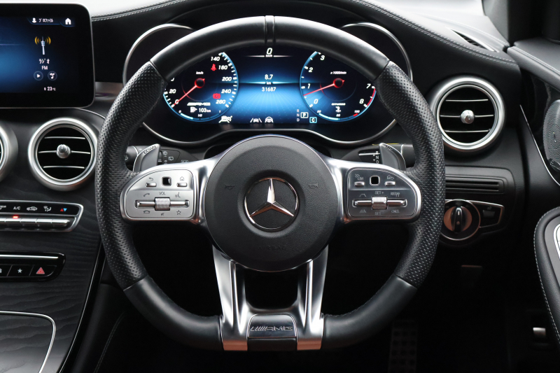 AMG GLC GLC43 4MATIC　後期型 ﾚｻﾞｰｴｸｽｸﾙｰｼﾌﾞPKG ﾚｰﾀﾞｰｾｰﾌﾃｨPKG ｴｱﾊﾞﾗﾝｽPKG ﾊﾟﾉﾗﾏSR 茶革ｼｰﾄ ｼｰﾄﾋｰﾀ ﾍﾞﾝﾁﾚｰﾀ MBUX 純正10.25ｲﾝﾁﾅﾋﾞ地ﾃﾞｼﾞ ｺｯｸﾋﾟｯﾄDisp 360°ｶﾒﾗ Burmester PTS 電動Rｹﾞｰﾄ HUD AMG20ｲﾝﾁAW　2年保証