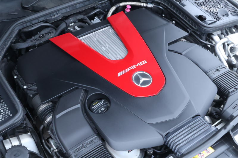 AMG Cクラス C43 4MATIC 　後期型 AMGｽﾀｲﾘﾝｸﾞPKG ﾚｰﾀﾞｰｾｰﾌﾃｨPKG ｴｱﾊﾞﾗﾝｽPKG ﾊﾟﾉﾗﾏSR ｸﾗﾝﾍﾞﾘｰ赤革 ｼｰﾄﾋｰﾀ 純正10.25ｲﾝﾁﾅﾋﾞ地ﾃﾞｼﾞ ｺｯｸﾋﾟｯﾄDisp AppleCarPlay Burmesterｻﾗｳﾝﾄﾞ Bﾓﾆﾀｰ 電動Rｹﾞｰﾄ ﾌｯﾄﾄﾗﾝｸOP 18ｲﾝﾁAW　2年保証