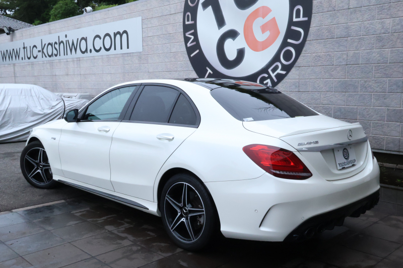 AMG Cクラス C43 4MATIC 　後期型 AMGｽﾀｲﾘﾝｸﾞPKG ﾚｰﾀﾞｰｾｰﾌﾃｨPKG ｴｱﾊﾞﾗﾝｽPKG ﾊﾟﾉﾗﾏSR ｸﾗﾝﾍﾞﾘｰ赤革 ｼｰﾄﾋｰﾀ 純正10.25ｲﾝﾁﾅﾋﾞ地ﾃﾞｼﾞ ｺｯｸﾋﾟｯﾄDisp AppleCarPlay Burmesterｻﾗｳﾝﾄﾞ Bﾓﾆﾀｰ 電動Rｹﾞｰﾄ ﾌｯﾄﾄﾗﾝｸOP 18ｲﾝﾁAW　2年保証