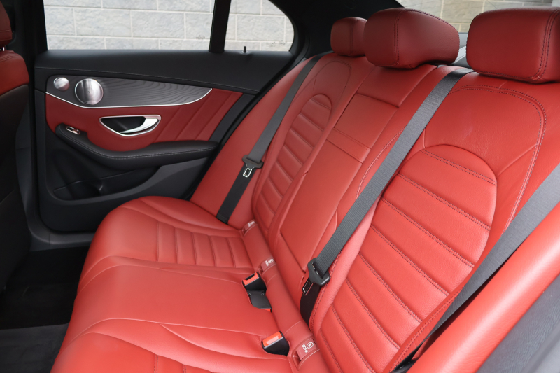 AMG Cクラス C43 4MATIC 　後期型 AMGｽﾀｲﾘﾝｸﾞPKG ﾚｰﾀﾞｰｾｰﾌﾃｨPKG ｴｱﾊﾞﾗﾝｽPKG ﾊﾟﾉﾗﾏSR ｸﾗﾝﾍﾞﾘｰ赤革 ｼｰﾄﾋｰﾀ 純正10.25ｲﾝﾁﾅﾋﾞ地ﾃﾞｼﾞ ｺｯｸﾋﾟｯﾄDisp AppleCarPlay Burmesterｻﾗｳﾝﾄﾞ Bﾓﾆﾀｰ 電動Rｹﾞｰﾄ ﾌｯﾄﾄﾗﾝｸOP 18ｲﾝﾁAW　2年保証