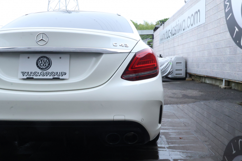 AMG Cクラス C43 4MATIC 　後期型 AMGｽﾀｲﾘﾝｸﾞPKG ﾚｰﾀﾞｰｾｰﾌﾃｨPKG ｴｱﾊﾞﾗﾝｽPKG ﾊﾟﾉﾗﾏSR ｸﾗﾝﾍﾞﾘｰ赤革 ｼｰﾄﾋｰﾀ 純正10.25ｲﾝﾁﾅﾋﾞ地ﾃﾞｼﾞ ｺｯｸﾋﾟｯﾄDisp AppleCarPlay Burmesterｻﾗｳﾝﾄﾞ Bﾓﾆﾀｰ 電動Rｹﾞｰﾄ ﾌｯﾄﾄﾗﾝｸOP 18ｲﾝﾁAW　2年保証