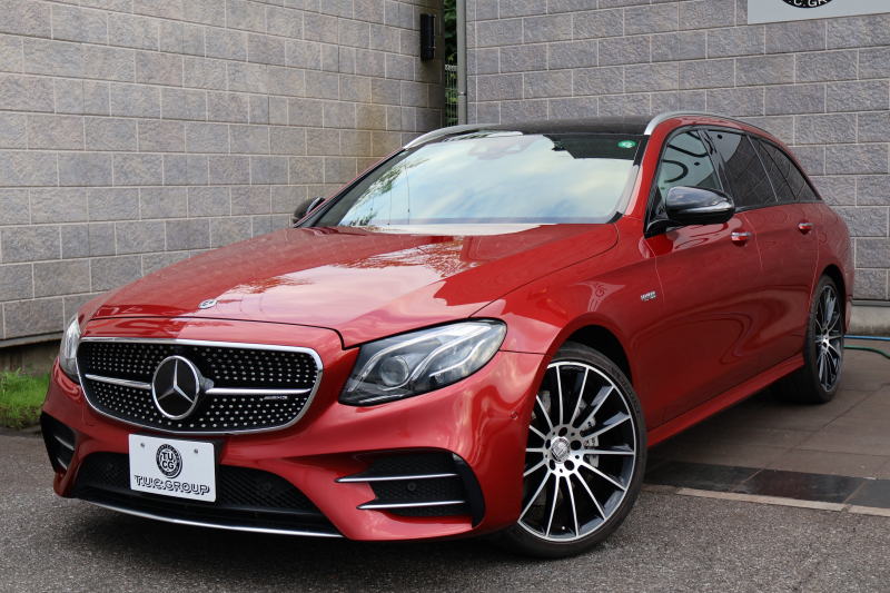 AMG Eクラス E43 4MATIC ｽﾃｰｼｮﾝﾜｺﾞﾝ　AMGｽﾀｲﾘﾝｸﾞPKG ﾚｰﾀﾞｰｾｰﾌﾃｨPKG ｴｱﾊﾞﾗﾝｽPKG ﾊﾟﾉﾗﾏSR ｷｰﾚｽGO ﾍﾞｰｼﾞｭ革 ｼｰﾄﾋｰﾀｰ 純正ﾅﾋﾞ地ﾃﾞｼﾞ 360°ｶﾒﾗ Burmesterｻﾗｳﾝﾄﾞ Applecarplay Android Auto 電動Rｹﾞｰﾄ HUD PTS AMG20ｲﾝﾁAW　2年保証