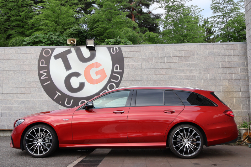 AMG Eクラス E43 4MATIC ｽﾃｰｼｮﾝﾜｺﾞﾝ　AMGｽﾀｲﾘﾝｸﾞPKG ﾚｰﾀﾞｰｾｰﾌﾃｨPKG ｴｱﾊﾞﾗﾝｽPKG ﾊﾟﾉﾗﾏSR ｷｰﾚｽGO ﾍﾞｰｼﾞｭ革 ｼｰﾄﾋｰﾀｰ 純正ﾅﾋﾞ地ﾃﾞｼﾞ 360°ｶﾒﾗ Burmesterｻﾗｳﾝﾄﾞ Applecarplay Android Auto 電動Rｹﾞｰﾄ HUD PTS AMG20ｲﾝﾁAW　2年保証