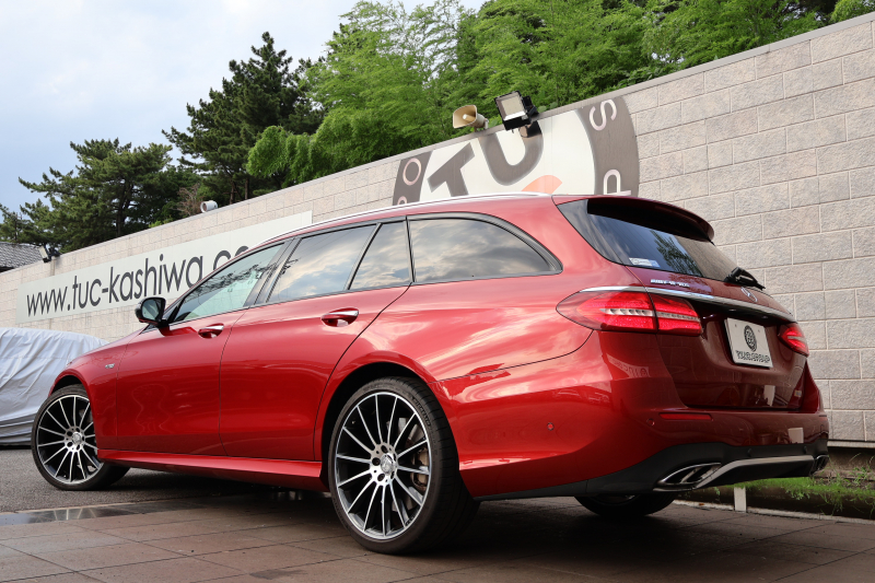AMG Eクラス E43 4MATIC ｽﾃｰｼｮﾝﾜｺﾞﾝ　AMGｽﾀｲﾘﾝｸﾞPKG ﾚｰﾀﾞｰｾｰﾌﾃｨPKG ｴｱﾊﾞﾗﾝｽPKG ﾊﾟﾉﾗﾏSR ｷｰﾚｽGO ﾍﾞｰｼﾞｭ革 ｼｰﾄﾋｰﾀｰ 純正ﾅﾋﾞ地ﾃﾞｼﾞ 360°ｶﾒﾗ Burmesterｻﾗｳﾝﾄﾞ Applecarplay Android Auto 電動Rｹﾞｰﾄ HUD PTS AMG20ｲﾝﾁAW　2年保証