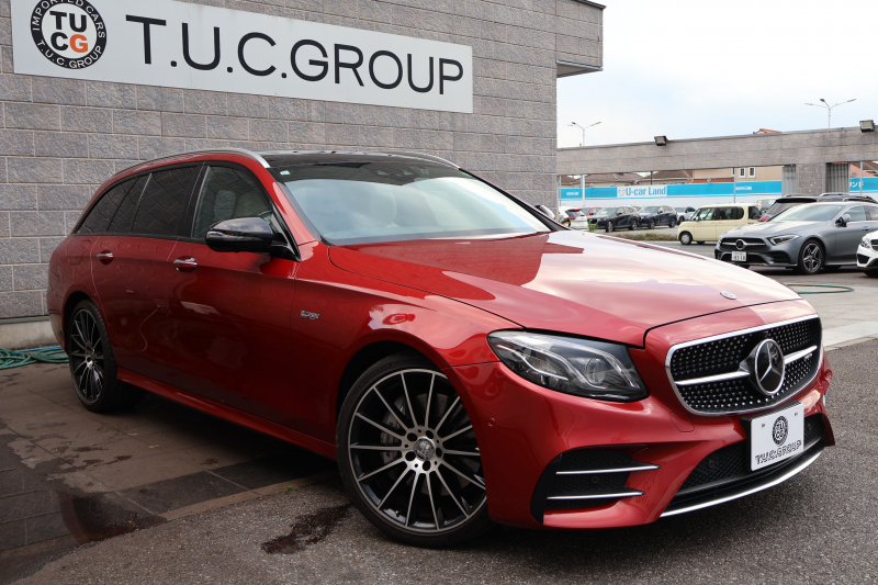 AMG Eクラス E43 4MATIC ｽﾃｰｼｮﾝﾜｺﾞﾝ　AMGｽﾀｲﾘﾝｸﾞPKG ﾚｰﾀﾞｰｾｰﾌﾃｨPKG ｴｱﾊﾞﾗﾝｽPKG ﾊﾟﾉﾗﾏSR ｷｰﾚｽGO ﾍﾞｰｼﾞｭ革 ｼｰﾄﾋｰﾀｰ 純正ﾅﾋﾞ地ﾃﾞｼﾞ 360°ｶﾒﾗ Burmesterｻﾗｳﾝﾄﾞ Applecarplay Android Auto 電動Rｹﾞｰﾄ HUD PTS AMG20ｲﾝﾁAW　2年保証