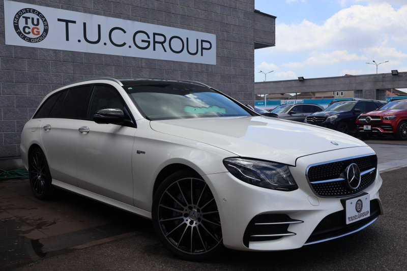 AMG Eクラス E43 4MATIC ｽﾃｰｼｮﾝﾜｺﾞﾝ　AMGｽﾀｲﾘﾝｸﾞPKG ﾚｰﾀﾞｰｾｰﾌﾃｨPKG ｴｱﾊﾞﾗﾝｽPKG ﾊﾟﾉﾗﾏSR ｷｰﾚｽGO ﾍﾞｰｼﾞｭ革 ｼｰﾄﾋｰﾀｰ 純正ﾅﾋﾞ地ﾃﾞｼﾞ 360°ｶﾒﾗ Burmesterｻﾗｳﾝﾄﾞ Applecarplay Android Auto 電動Rｹﾞｰﾄ HUD PTS AMG20ｲﾝﾁAW　2年保証
