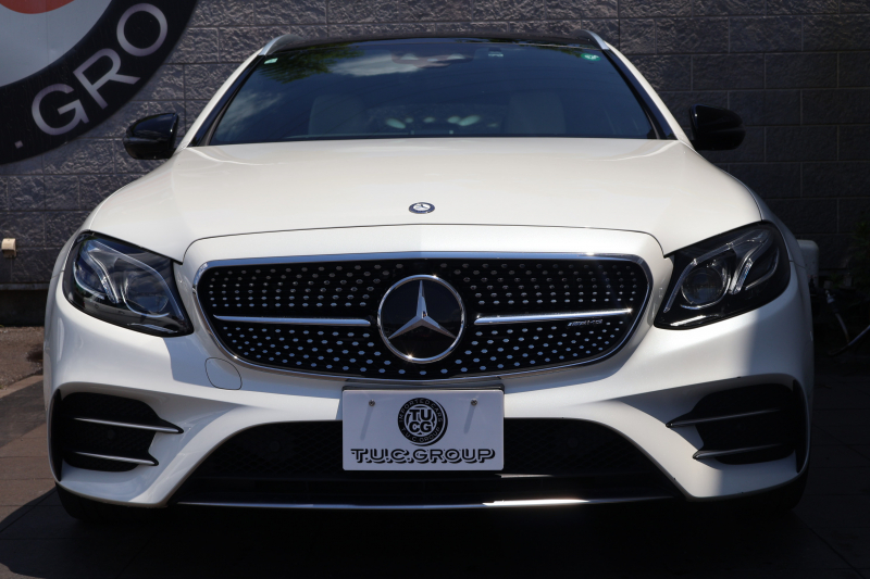 AMG Eクラス E43 4MATIC ｽﾃｰｼｮﾝﾜｺﾞﾝ　AMGｽﾀｲﾘﾝｸﾞPKG ﾚｰﾀﾞｰｾｰﾌﾃｨPKG ｴｱﾊﾞﾗﾝｽPKG ﾊﾟﾉﾗﾏSR ｷｰﾚｽGO ﾍﾞｰｼﾞｭ革 ｼｰﾄﾋｰﾀｰ 純正ﾅﾋﾞ地ﾃﾞｼﾞ 360°ｶﾒﾗ Burmesterｻﾗｳﾝﾄﾞ Applecarplay Android Auto 電動Rｹﾞｰﾄ HUD PTS AMG20ｲﾝﾁAW　2年保証