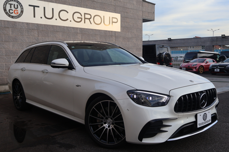 AMG Eクラス E53ﾜｺﾞﾝ 4MATIC+(ISG搭載ﾓﾃﾞﾙ)　後期型 ｴｸｽｸﾙｰｼﾌﾞPKG ｴﾅｼﾞｬｲｼﾞﾝｸﾞPKGﾌﾟﾗｽ ｴｱﾊﾞﾗﾝｽPKG ﾚｰﾀﾞｰｾｰﾌﾃｨPKG ﾊﾟﾉﾗﾏSR 黒ﾅｯﾊﾟ革 ｼｰﾄﾋｰﾀ ﾍﾞﾝﾁﾚｰﾀ 純正ﾅﾋﾞ地ﾃﾞｼﾞ 360°ｶﾒﾗ MBUX Burmester Applecarplay HUD PTS AMG20ｲﾝﾁAW　2年保証