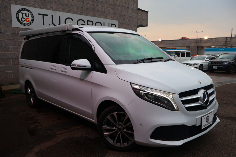 メルセデスベンツ Vクラス V220d ﾏﾙｺﾎﾟｰﾛﾎﾗｲｿﾞﾝ 　ﾚｰﾀﾞｰｾｰﾌﾃｨPKG 1ｵｰﾅｰ ﾎﾟｯﾌﾟｱｯﾌﾟﾙｰﾌ 最大5名就寝可能 回転式ｼｰﾄ 黒革 ｼｰﾄﾋｰﾀｰ ﾍﾞﾝﾁﾚｰﾀｰ MBUX 純正10.25ｲﾝﾁﾅﾋﾞ地ﾃﾞｼﾞ 360°ｶﾒﾗ 電動ﾃﾞｭｱﾙｽﾗｲﾄﾞﾄﾞｱ 電動Rｹﾞｰﾄ LEDﾍｯﾄﾞﾗｲﾄ 純正18ｲﾝﾁAW　2年保証