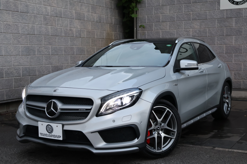 AMG GLA GLA45 4MATIC　AMGﾚｻﾞｰｴｸｽｸﾙｰｼﾌﾞPKG ﾚｰﾀﾞｰｾｰﾌﾃｨPKG AMGｽﾀｲﾘﾝｸﾞPKG ﾊﾟﾉﾗﾏSR 黒革ｼｰﾄ ﾒﾓﾘｰ機能付ﾊﾟﾜｰｼｰﾄ ｼｰﾄﾋｰﾀｰ 純正ﾅﾋﾞ地ﾃﾞｼﾞ Bﾓﾆﾀｰ 電動Rｹﾞｰﾄ ｷｰﾚｽGO ｷｾﾉﾝﾍｯﾄﾞ PTS AMG19ｲﾝﾁAW　2年保証