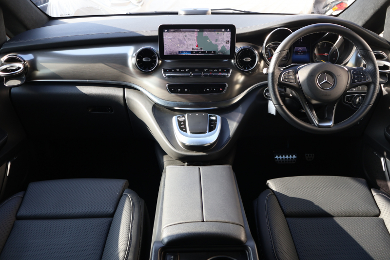 メルセデスベンツ Vクラス V220d ｴｸｽｸﾙｰｼﾌﾞ ﾛﾝｸﾞ ﾌﾟﾗﾁﾅｽｲｰﾄ　後期型 ﾚｰﾀﾞｰｾｰﾌﾃｨPKG AMGﾗｲﾝ ﾊﾟﾉﾗﾏSR 黒革 ｼｰﾄﾋｰﾀ ﾍﾞﾝﾁﾚｰﾀ 2列目ｴｸｽｸﾙｰｼﾌﾞｼｰﾄ MBUX 純正10.25ｲﾝﾁﾅﾋﾞ地ﾃﾞｼﾞ 360度ｶﾒﾗ 冷蔵庫付ｾﾝﾀｰｺﾝｿｰﾙ ﾃﾞｼﾞﾀﾙﾐﾗｰ AMG19ｲﾝﾁAW　2年保証
