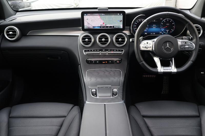 AMG GLC GLC43 4MATIC　後期型 ﾚｻﾞｰｴｸｽｸﾙｰｼﾌﾞPKG ﾚｰﾀﾞｰｾｰﾌﾃｨPKG ｴｱﾊﾞﾗﾝｽPKG 1ｵｰﾅｰ ﾊﾟﾉﾗﾏSR 黒革ｼｰﾄ ｼｰﾄﾋｰﾀ ﾍﾞﾝﾁﾚｰﾀ MBUX 純正10.25ｲﾝﾁﾅﾋﾞ地ﾃﾞｼﾞ ｺｯｸﾋﾟｯﾄDisp 360°ｶﾒﾗ Burmester PTS 電動Rｹﾞｰﾄ HUD AMG20ｲﾝﾁAW　2年保証