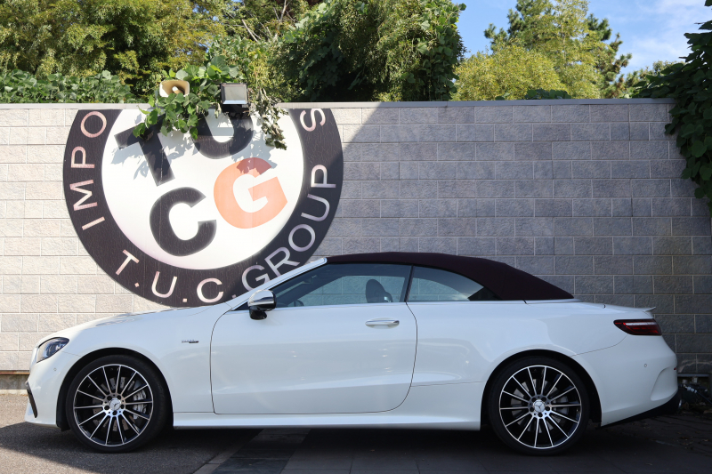 AMG Eクラス E53 4MATIC+ ｶﾌﾞﾘｵﾚ(ISG搭載ﾓﾃﾞﾙ)　後期型 ﾀﾞｸﾚｯﾄﾞ幌 ｴｸｽｸﾙｰｼﾌﾞPKG ｴﾅｼﾞｬｲｼﾞﾝｸﾞPKGﾌﾟﾗｽ ｴｱﾊﾞﾗﾝｽPKG ﾚｰﾀﾞｰｾｰﾌﾃｨPKG 黒ﾅｯﾊﾟ革 ｼｰﾄﾋｰﾀ ﾍﾞﾝﾁﾚｰﾀ MBUX ARﾅﾋﾞ地ﾃﾞｼﾞ 360°ｶﾒﾗ MBUX Burmester Applecarplay HUD PTS AMG20ｲﾝﾁAW　2年保証