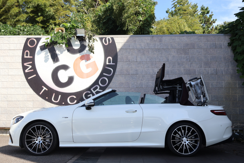 AMG Eクラス E53 4MATIC+ ｶﾌﾞﾘｵﾚ(ISG搭載ﾓﾃﾞﾙ)　後期型 ﾀﾞｸﾚｯﾄﾞ幌 ｴｸｽｸﾙｰｼﾌﾞPKG ｴﾅｼﾞｬｲｼﾞﾝｸﾞPKGﾌﾟﾗｽ ｴｱﾊﾞﾗﾝｽPKG ﾚｰﾀﾞｰｾｰﾌﾃｨPKG 黒ﾅｯﾊﾟ革 ｼｰﾄﾋｰﾀ ﾍﾞﾝﾁﾚｰﾀ MBUX ARﾅﾋﾞ地ﾃﾞｼﾞ 360°ｶﾒﾗ MBUX Burmester Applecarplay HUD PTS AMG20ｲﾝﾁAW　2年保証