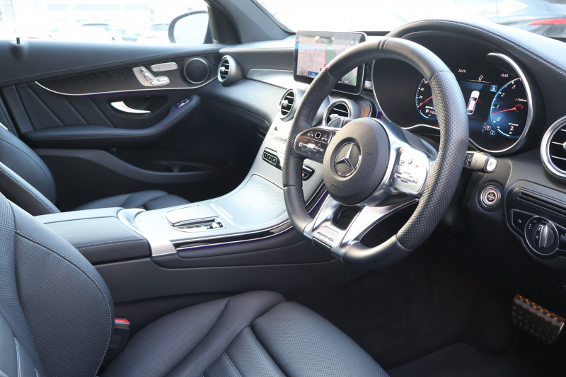 AMG GLCクーペ GLC43 4MATIC ｸｰﾍﾟ　後期型 ﾚｻﾞｰｴｸｽｸﾙｰｼﾌﾞPKG ﾚｰﾀﾞｰｾｰﾌﾃｨPKG ｴｱﾊﾞﾗﾝｽPKG ｶﾞﾗｽSR 黒革ｼｰﾄ ｼｰﾄﾋｰﾀ ﾍﾞﾝﾁﾚｰﾀ MBUX 純正10.25ｲﾝﾁﾅﾋﾞ地ﾃﾞｼﾞ ｺｯｸﾋﾟｯﾄDisp AppleCarPlay 360°ｶﾒﾗ PTS 電動Rｹﾞｰﾄ HUD AMG20ｲﾝﾁAW　新車保証
