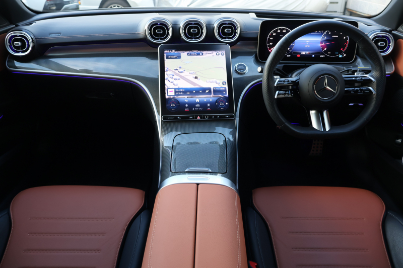 メルセデスベンツ Cクラス C200ｽﾃｰｼｮﾝﾜｺﾞﾝ AVG(ISG搭載ﾓﾃﾞﾙ)　ﾚｻﾞｰｴｸｽｸﾙｰｼﾌﾞPKG AMGﾗｲﾝPKG ﾍﾞｰｼｯｸPKG ﾚｰﾀﾞｰｾｰﾌﾃｨPKG 1ｵｰﾅｰ ﾊﾟﾉﾗﾏSR 茶革 ｼｰﾄﾋｰﾀｰ 純正ﾅﾋﾞ地ﾃﾞｼﾞ MBUX ARﾅﾋﾞ 360度ｶﾒﾗ  PTS HUD  AMG18ｲﾝﾁAW　2年保証