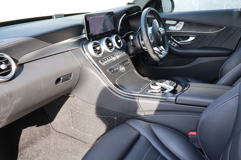 AMG Cクラス C43 4MATIC 　後期型 AMGｽﾀｲﾘﾝｸﾞPKG ﾚｰﾀﾞｰｾｰﾌﾃｨPKG ｴｱﾊﾞﾗﾝｽPKG ﾊﾟﾉﾗﾏSR ﾌﾞﾗｯｸ革 ｼｰﾄﾋｰﾀ 純正10.25ｲﾝﾁﾅﾋﾞ地ﾃﾞｼﾞ ｺｯｸﾋﾟｯﾄDisp AppleCarPlay Burmesterｻﾗｳﾝﾄﾞ Bﾓﾆﾀｰ 電動Rｹﾞｰﾄ ﾌｯﾄﾄﾗﾝｸOP KW車高調 AMG19ｲﾝﾁAW　2年保証