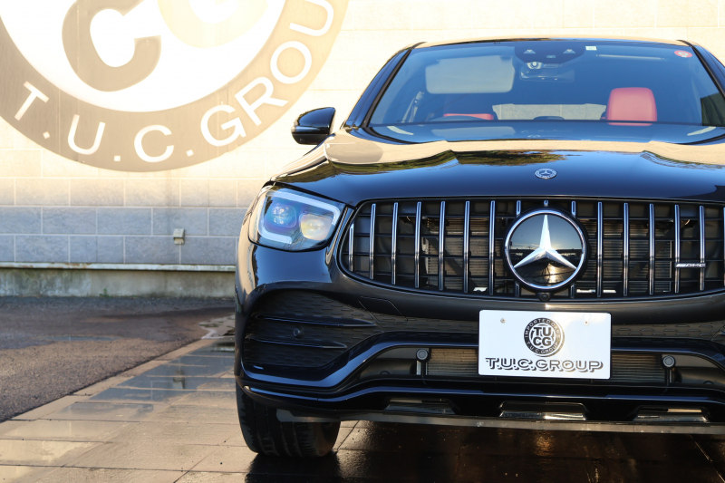 AMG GLCクーペ GLC43 4MATIC ｸｰﾍﾟ　後期型 ﾚｻﾞｰｴｸｽｸﾙｰｼﾌﾞPKG ﾚｰﾀﾞｰｾｰﾌﾃｨPKG ｴｱﾊﾞﾗﾝｽPKG 1ｵｰﾅｰ ｸﾗﾝﾍﾞﾘｰ赤革ｼｰﾄ ｼｰﾄﾋｰﾀ MBUX 純正10.25ｲﾝﾁﾅﾋﾞ地ﾃﾞｼﾞ ｺｯｸﾋﾟｯﾄDisp AppleCarPlay 360°ｶﾒﾗ PTS 電動Rｹﾞｰﾄ HUD AMG20ｲﾝﾁAW　新車保証
