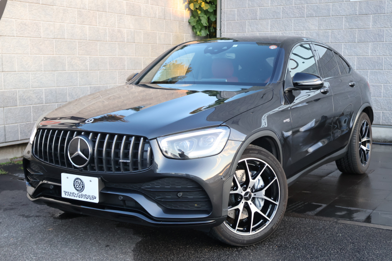 AMG GLCクーペ GLC43 4MATIC ｸｰﾍﾟ　後期型 ﾚｻﾞｰｴｸｽｸﾙｰｼﾌﾞPKG ﾚｰﾀﾞｰｾｰﾌﾃｨPKG ｴｱﾊﾞﾗﾝｽPKG 1ｵｰﾅｰ ｸﾗﾝﾍﾞﾘｰ赤革ｼｰﾄ ｼｰﾄﾋｰﾀ MBUX 純正10.25ｲﾝﾁﾅﾋﾞ地ﾃﾞｼﾞ ｺｯｸﾋﾟｯﾄDisp AppleCarPlay 360°ｶﾒﾗ PTS 電動Rｹﾞｰﾄ HUD AMG20ｲﾝﾁAW　新車保証