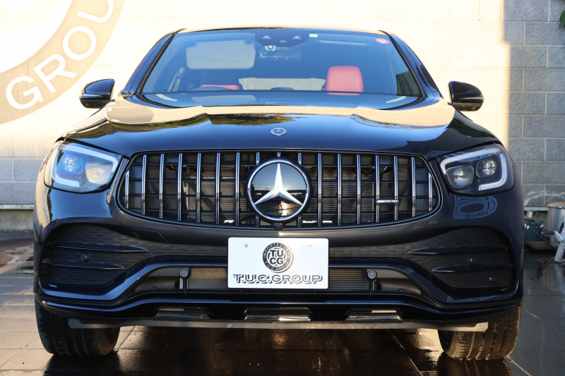 AMG GLCクーペ GLC43 4MATIC ｸｰﾍﾟ　後期型 ﾚｻﾞｰｴｸｽｸﾙｰｼﾌﾞPKG ﾚｰﾀﾞｰｾｰﾌﾃｨPKG ｴｱﾊﾞﾗﾝｽPKG 1ｵｰﾅｰ ｸﾗﾝﾍﾞﾘｰ赤革ｼｰﾄ ｼｰﾄﾋｰﾀ MBUX 純正10.25ｲﾝﾁﾅﾋﾞ地ﾃﾞｼﾞ ｺｯｸﾋﾟｯﾄDisp AppleCarPlay 360°ｶﾒﾗ PTS 電動Rｹﾞｰﾄ HUD AMG20ｲﾝﾁAW　新車保証