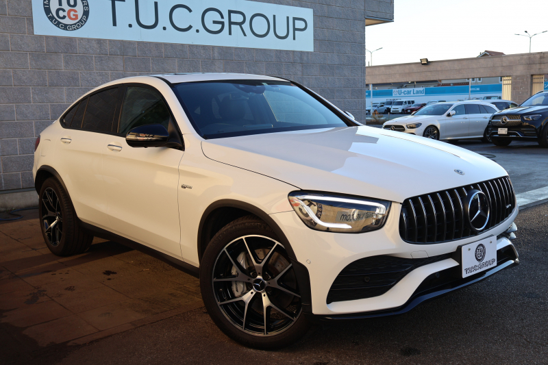 AMG GLCクーペ GLC43 4MATIC ｸｰﾍﾟ　後期型 ﾚｻﾞｰｴｸｽｸﾙｰｼﾌﾞPKG ﾚｰﾀﾞｰｾｰﾌﾃｨPKG ｴｱﾊﾞﾗﾝｽPKG 1ｵｰﾅｰ 黒革ｼｰﾄ ｼｰﾄﾋｰﾀ MBUX 純正10.25ｲﾝﾁﾅﾋﾞ地ﾃﾞｼﾞ ｺｯｸﾋﾟｯﾄDisp Burmester AppleCarPlay 360°ｶﾒﾗ PTS 電動Rｹﾞｰﾄ HUD AMG20ｲﾝﾁAW　新車保証