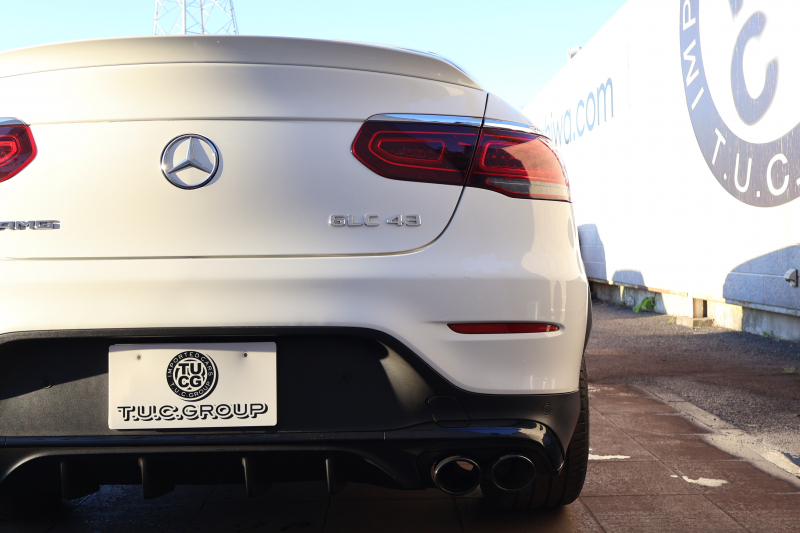 AMG GLCクーペ GLC43 4MATIC ｸｰﾍﾟ　後期型 ﾚｻﾞｰｴｸｽｸﾙｰｼﾌﾞPKG ﾚｰﾀﾞｰｾｰﾌﾃｨPKG ｴｱﾊﾞﾗﾝｽPKG 1ｵｰﾅｰ 黒革ｼｰﾄ ｼｰﾄﾋｰﾀ MBUX 純正10.25ｲﾝﾁﾅﾋﾞ地ﾃﾞｼﾞ ｺｯｸﾋﾟｯﾄDisp Burmester AppleCarPlay 360°ｶﾒﾗ PTS 電動Rｹﾞｰﾄ HUD AMG20ｲﾝﾁAW　新車保証