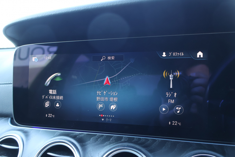 メルセデスベンツ Eクラス E200 ｽﾎﾟｰﾂ（BSG搭載ﾓﾃﾞﾙ）　後期型 AMGﾗｲﾝｲﾝﾃﾘｱPKG ｴｸｽｸﾙｰｼﾌﾞPKG ﾚｰﾀﾞｰｾｰﾌﾃｨPKG ﾊﾟﾉﾗﾏSR 黒ﾅｯﾊﾟ革 ｼｰﾄﾋｰﾀ MBUX ARﾅﾋﾞ地ﾃﾞｼﾞ  AppleCarPlay 360°ｶﾒﾗ Burmester ﾜｲﾔﾚｽﾁｬｰｼﾞﾝｸﾞ HUD PTS AMG19ｲﾝﾁAW　2年保証