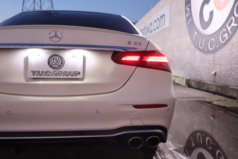 AMG Eクラス E53 4MATIC+(ISG搭載ﾓﾃﾞﾙ)　後期型 ｴｸｽｸﾙｰｼﾌﾞPKG ｴﾅｼﾞｬｲｼﾞﾝｸﾞPKGﾌﾟﾗｽ ｴｱﾊﾞﾗﾝｽPKG ﾚｰﾀﾞｰｾｰﾌﾃｨPKG ﾊﾟﾉﾗﾏSR 黒ﾅｯﾊﾟ革 ｼｰﾄﾋｰﾀ ﾍﾞﾝﾁﾚｰﾀ 純正ﾅﾋﾞ地ﾃﾞｼﾞ 360°ｶﾒﾗ MBUX Burmester Applecarplay HUD PTS AMG20ｲﾝﾁAW　新車保証