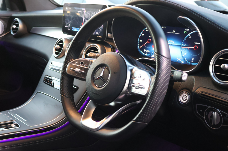 メルセデスベンツ GLCクーペ GLC220d 4MATIC ｸｰﾍﾟ AMGﾗｲﾝ　後期型 ﾚｻﾞｰｴｸｽｸﾙｰｼﾌﾞPKG ﾚｰﾀﾞｰｾｰﾌﾃｨPKG ｴｱﾊﾞﾗﾝｽPKG ｶﾞﾗｽSR 黒革 ｼｰﾄﾋｰﾀ ﾍﾞﾝﾁﾚｰﾀ MBUX 純正10.25ｲﾝﾁﾅﾋﾞ地ﾃﾞｼﾞ ｺｯｸﾋﾟｯﾄDisp 360°ｶﾒﾗ Burmester 電動Rｹﾞｰﾄ HUD AMG19ｲﾝﾁAW　2年保証