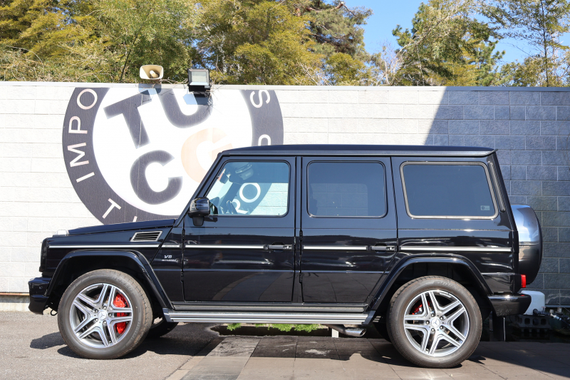 AMG Gクラス G63　左ﾊﾝﾄﾞﾙ ﾃﾞｨｽﾄﾛﾆｯｸ&BSM 7AT SR designo黒革ｼｰﾄ ｼｰﾄﾋｰﾀｰ ﾍﾞﾝﾁﾚｰﾀｰ 純正ﾅﾋﾞ地ﾃﾞｼﾞ harman/kardonｻﾗｳﾝﾄﾞ Bﾓﾆﾀｰ PTS ｷｾﾉﾝﾗｲﾄ AMG20ｲﾝﾁAW　2年保証