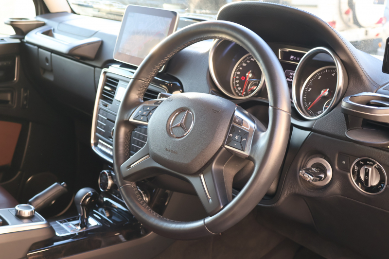 メルセデスベンツ Gクラス G350d　後期型 ﾗｸﾞｼﾞｭｱﾘｰPKG ｴｸｽﾃﾘｱｽﾃﾝﾚｽPKG ｸﾛｰﾑPKG ﾃﾞｨｽﾄﾛﾆｯｸ&BSM 7AT SR 茶革ｼｰﾄ ﾒﾓﾘｰ付Pｼｰﾄ 全席ﾋｰﾀｰ 純正8ｲﾝﾁﾜｲﾄﾞﾅﾋﾞ地ﾃﾞｼﾞ Bｶﾒﾗ harman/kardon LOGIC7ｻﾗｳﾝﾄﾞ appleCarplay AndroidAuto PTS ｷｾﾉﾝ 純正18ｲﾝﾁAW　2年保証