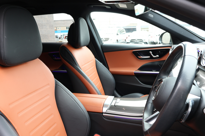 メルセデスベンツ Cクラス C220d ｽﾃｰｼｮﾝﾜｺﾞﾝ AVG　ﾚｻﾞｰｴｸｽｸﾙｰｼﾌﾞPKG AMGﾗｲﾝPKG ﾍﾞｰｼｯｸPKG ﾚｰﾀﾞｰｾｰﾌﾃｨPKG 1ｵｰﾅｰ ﾊﾟﾉﾗﾏSR 茶革 ｼｰﾄﾋｰﾀｰ 純正ﾅﾋﾞ地ﾃﾞｼﾞ MBUX ARﾅﾋﾞ 360度ｶﾒﾗ  PTS HUD  AMG18ｲﾝﾁAW　2年保証