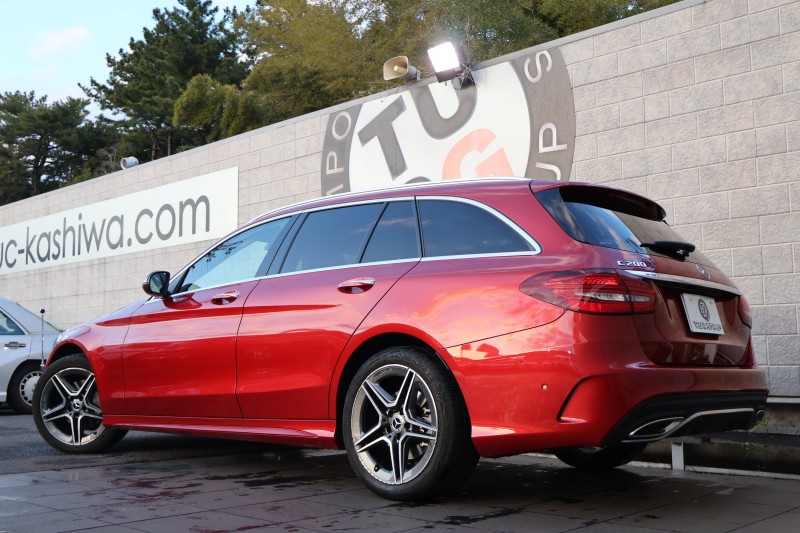 メルセデスベンツ Cクラス C200 ｽﾃｰｼｮﾝﾜｺﾞﾝ ﾛｰﾚｳｽED ｽﾎﾟｰﾂﾌﾟﾗｽPKG 　後期型 AMGｽﾀｲﾘﾝｸﾞPKG ﾚｰﾀﾞｰｾｰﾌﾃｨPKG 黒革 ｼｰﾄﾋｰﾀｰ 純正10.25ｲﾝﾁﾅﾋﾞ地ﾃﾞｼﾞ ｺｯｸﾋﾟｯﾄDisp AppleCarPlay Bﾓﾆﾀｰ 電動Rｹﾞｰﾄ ﾌｯﾄﾄﾗﾝｸOP HUD AMG18ｲﾝﾁAW　2年保証