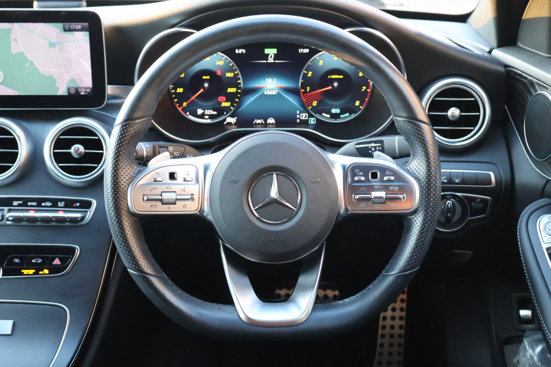 メルセデスベンツ Cクラス C200 ｽﾃｰｼｮﾝﾜｺﾞﾝ ﾛｰﾚｳｽED ｽﾎﾟｰﾂﾌﾟﾗｽPKG 　後期型 AMGｽﾀｲﾘﾝｸﾞPKG ﾚｰﾀﾞｰｾｰﾌﾃｨPKG 黒革 ｼｰﾄﾋｰﾀｰ 純正10.25ｲﾝﾁﾅﾋﾞ地ﾃﾞｼﾞ ｺｯｸﾋﾟｯﾄDisp AppleCarPlay Bﾓﾆﾀｰ 電動Rｹﾞｰﾄ ﾌｯﾄﾄﾗﾝｸOP HUD AMG18ｲﾝﾁAW　2年保証