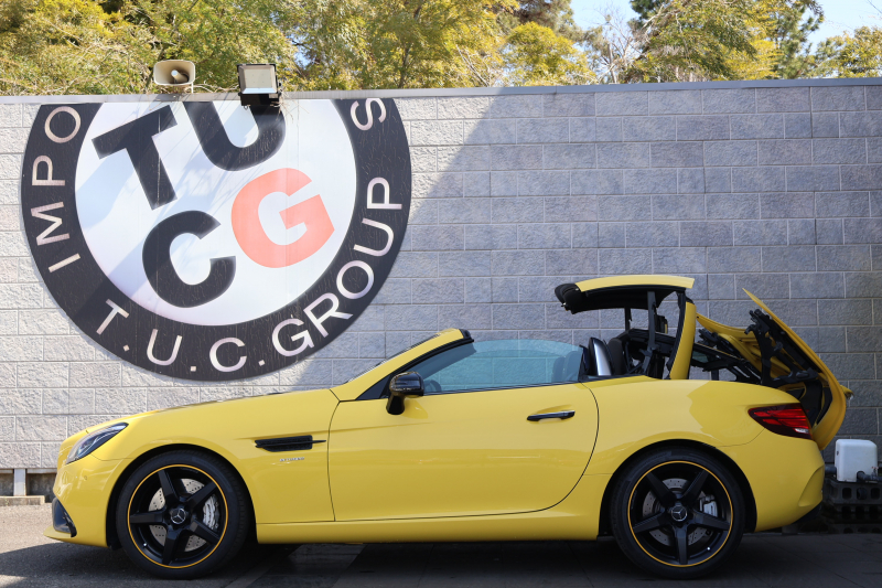 AMG SLC SLC43 ｽﾎﾟｰﾂ ﾌｧｲﾅﾙｴﾃﾞｨｼｮﾝ　特別仕様車  ﾚｰﾀﾞｰｾｰﾌﾃｨPKG ﾏｼﾞｯｸｽｶｲｺﾝﾄﾛｰﾙﾊﾞﾘｵR ﾌﾞﾗｯｸ/ｼﾙﾊﾞｰﾂｰﾄｰﾝ革 ｼｰﾄﾋｰﾀｰ ｴｱｽｶｰﾌ 純正ﾅﾋﾞ地ﾃﾞｼﾞ Bﾓﾆﾀｰ  LED AMGﾊﾟﾌｫｰﾏﾝｽｽﾃｱ AMG RIDE CONTROLｻｽﾍﾟﾝｼｮﾝ 専用AMG18AW　2年保証