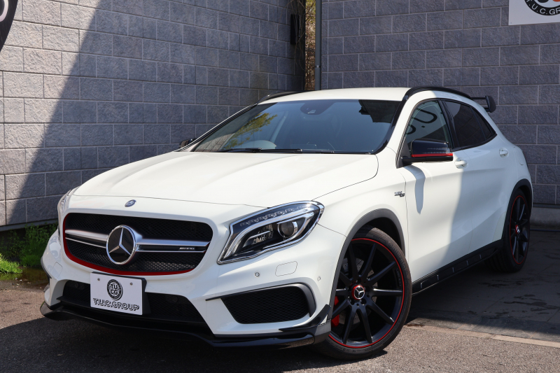 AMG GLA GLA45 AMG 4MATIC Edition1　特別仕様車 専用ｴｱﾛﾊﾟｰﾂ  専用ｻｲﾄﾞﾃﾞｶｰﾙ ﾚｰﾀﾞｰｾｰﾌﾃｨPKG AMGﾊﾟﾌｫｰﾏﾝｽｼｰﾄ AMGﾊﾟﾌｫｰﾏﾝｽｽﾃｱ ﾒﾓﾘｰ機能付ﾊﾟﾜｰｼｰﾄ ｼｰﾄﾋｰﾀｰ 純正ﾅﾋﾞ地ﾃﾞｼﾞ Bﾓﾆﾀｰ 電動Rｹﾞｰﾄ ｷｾﾉﾝﾍｯﾄﾞ PTS AMG20AW　2年保証