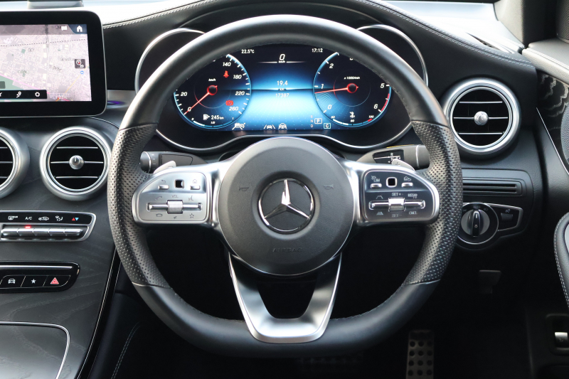 メルセデスベンツ GLCクーペ GLC220d 4MATIC ｸｰﾍﾟ AMGﾗｲﾝ　後期型 ﾚｻﾞｰｴｸｽｸﾙｰｼﾌﾞPKG ﾚｰﾀﾞｰｾｰﾌﾃｨPKG ｴｱﾊﾞﾗﾝｽPKG ｶﾞﾗｽSR 黒革 ｼｰﾄﾋｰﾀ ﾍﾞﾝﾁﾚｰﾀ MBUX 純正10.25ｲﾝﾁﾅﾋﾞ地ﾃﾞｼﾞ ｺｯｸﾋﾟｯﾄDisp 360°ｶﾒﾗ Burmester 電動Rｹﾞｰﾄ HUD AMG19ｲﾝﾁAW　2年保証