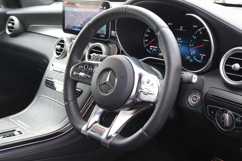 AMG GLC GLC43 4MATIC　後期 ﾚｻﾞｰｴｸｽｸﾙｰｼﾌﾞPKG ﾚｰﾀﾞｰｾｰﾌﾃｨPKG ｴｱﾊﾞﾗﾝｽPKG 1ｵｰﾅｰ ﾊﾟﾉﾗﾏSR 黒革ｼｰﾄ ｼｰﾄﾋｰﾀ ﾍﾞﾝﾁﾚｰﾀ MBUX 純正10.25ｲﾝﾁﾅﾋﾞ地ﾃﾞｼﾞ ｺｯｸﾋﾟｯﾄDisp 360°ｶﾒﾗ Burmester PTS 電動Rｹﾞｰﾄ HUD AMG20ｲﾝﾁAW　2年保証