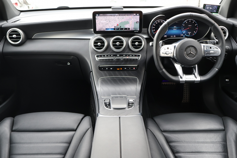 AMG GLC GLC43 4MATIC　後期 ﾚｻﾞｰｴｸｽｸﾙｰｼﾌﾞPKG ﾚｰﾀﾞｰｾｰﾌﾃｨPKG ｴｱﾊﾞﾗﾝｽPKG 1ｵｰﾅｰ ﾊﾟﾉﾗﾏSR 黒革ｼｰﾄ ｼｰﾄﾋｰﾀ ﾍﾞﾝﾁﾚｰﾀ MBUX 純正10.25ｲﾝﾁﾅﾋﾞ地ﾃﾞｼﾞ ｺｯｸﾋﾟｯﾄDisp 360°ｶﾒﾗ Burmester PTS 電動Rｹﾞｰﾄ HUD AMG20ｲﾝﾁAW　2年保証